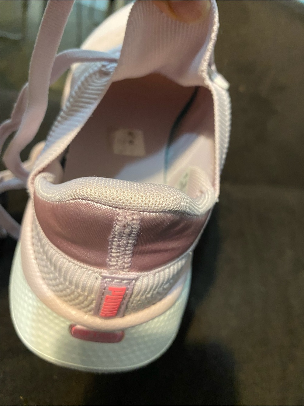 Puma Women's Light Pink Mesh Lace-Up Sneakers - Picture 15 of 16